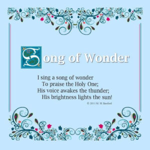 Song of Wonder